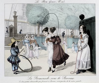 Juego de saltar la cuerda - en "Le Bon genre" de Unknown artist