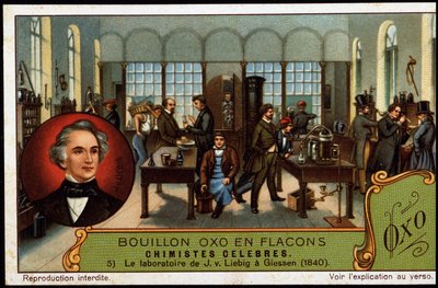 Laboratorio de Justus von Liebig en Giessen (1840) de Unknown artist