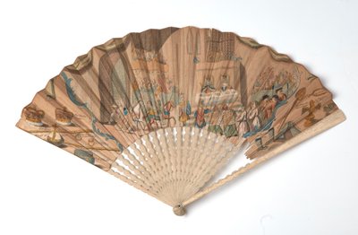 Abanico de la coronación del rey Jorge III de Unknown artist