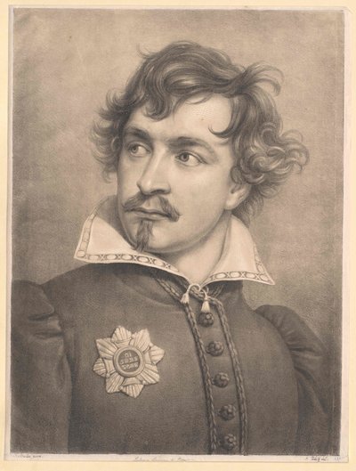 Rey de Baviera Luis I (huella) de Unknown artist