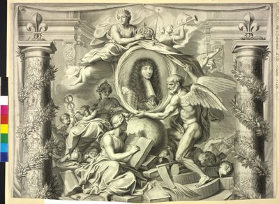 Rey de Francia Luis XIV (huella) de Unknown artist