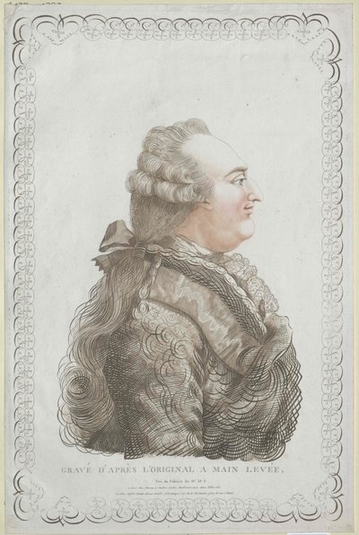 Rey de Francia Luis XVI (huella) de Unknown artist