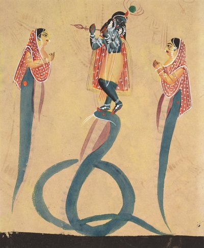 Krishna Quells the Serpent Kaliya de Unknown artist