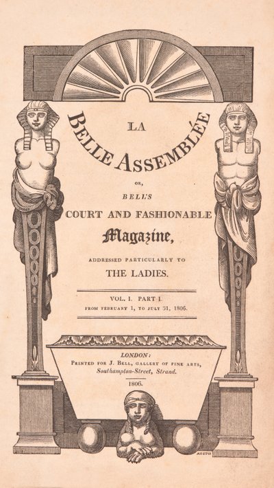 La Belle Assemblée, portada de Unknown artist