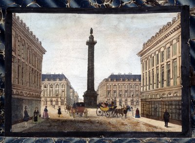 La Place Vendome - en “Views of Paris for Panoptic Polyorama”, circa 1850 de Unknown artist