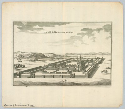 La ciudad de Richelieu en Poictou de Unknown artist