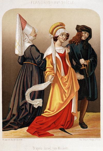 Damas y dambird de Flandes de Unknown artist