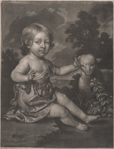 Dama (niño con cordero) de Unknown artist