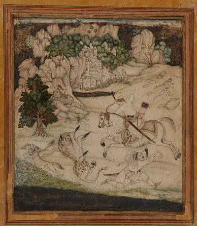 Paisaje: una escena de caza de Unknown artist