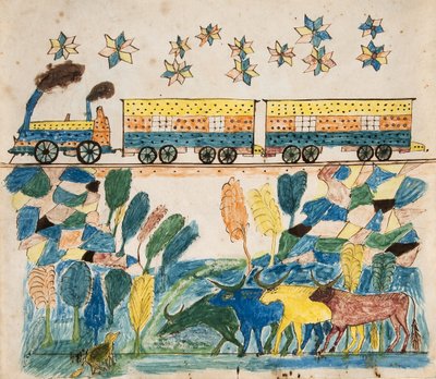 Paisaje–Tren de Unknown artist