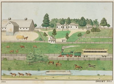 Paisaje, Joliet, Illinois de Unknown artist