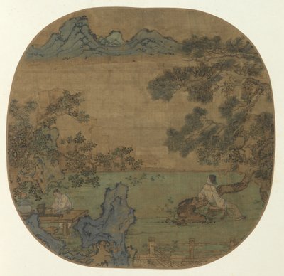 paisaje con figuras de Unknown artist
