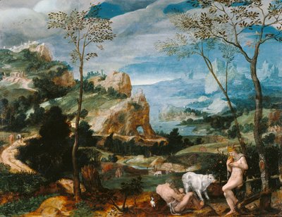 Paisaje con Mercurio y Argus de Unknown artist
