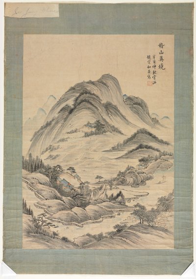 paisaje con arroyos y montañas de Unknown artist