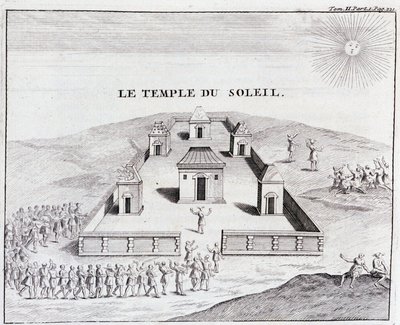 El Templo del Sol - en “Viaje histórico de América del Sur realizado por orden del rey de España” por Don Georges Juan y Don Antoine de Ulloa, T.II, ed. Jombert, Librería del Rey, París de Unknown artist