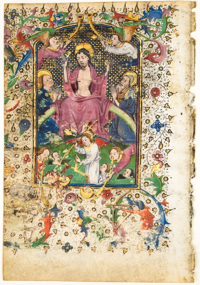 Leaf from a Book of Hours: The Last Judgment de Unknown artist
