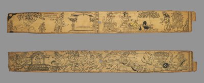 Leaf from a Romance of Chandrabhanu and Lavanyavati of Upendra Bhanja (Indian, died 1740) de Unknown artist