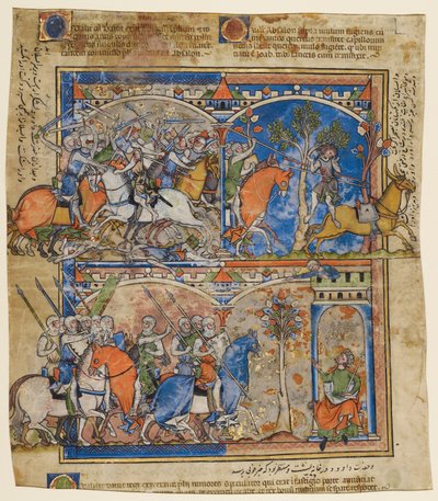 Hoja de la Biblia ilustrada de Morgan de Unknown artist