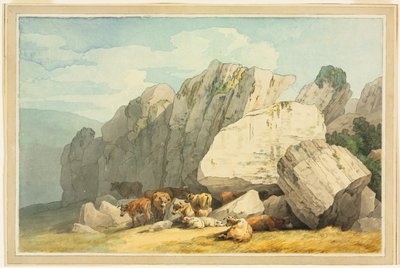 Leigh Tor Rocks en Poundsgate, cerca de New Bridge on the Dart, Devon de Unknown artist
