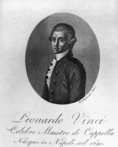 Leonardo Vinci, compositor italiano. de Unknown artist