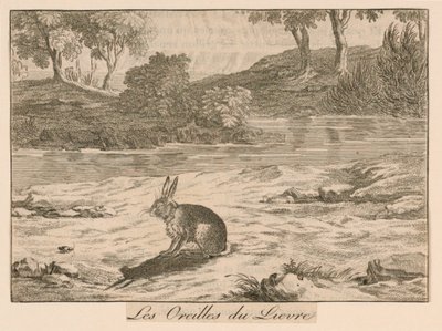"Les Oreilles du Lieure" de las Fábulas de La Fontaine de Unknown artist