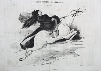 Las pequeñas alegrías de la equitación: Lancades. Va a ocurrir una desgracia de Unknown artist