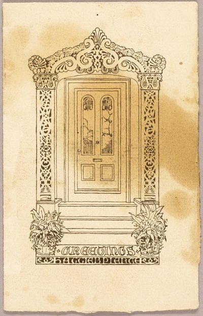 Impresión tipográfica (como complemento de Doorframe, 2008.554) de Unknown artist