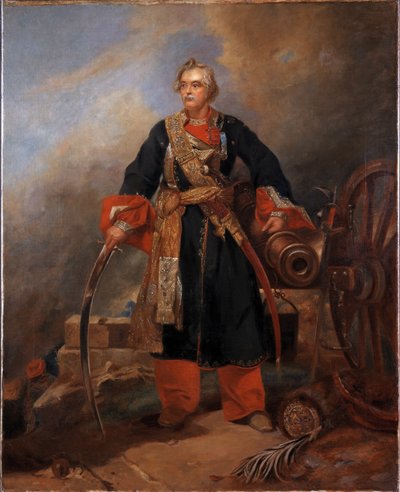 Teniente General Sir John Bennet Hearsey, 2ª Caballería Irregular de Bengala (Caballo de Gardner) de Unknown artist