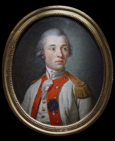 Teniente en el Regimiento de Infantería de Artois, c.1780 de Unknown artist