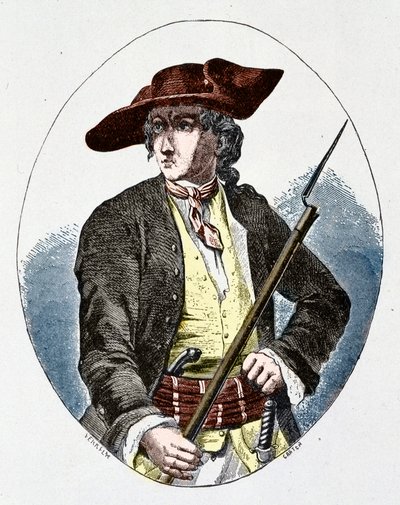 Louis Mandrin (1725-1755) contrabandista francés de Unknown artist