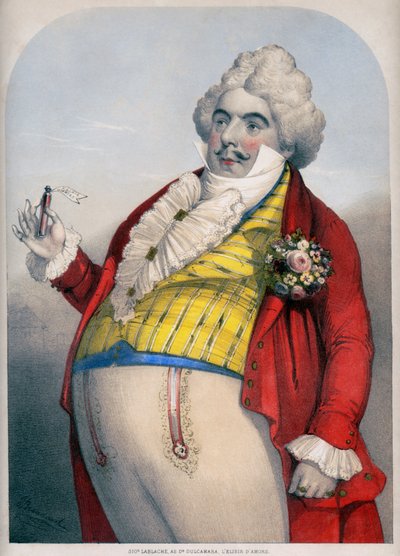 Luigi Lablache, bajo italiano como Dr. Dulcamara en L