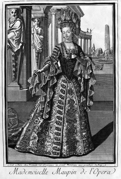 Mademoiselle Maupin (1670-1707), cantante francesa. de Unknown artist