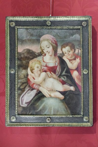 Virgen con el Niño y San Juan Bautista de Unknown artist