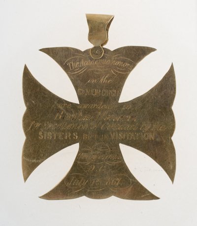 Colgante de cruz maltesa otorgado a Bertha Palmer de Unknown artist