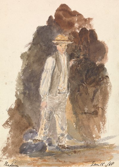 Hombre de pie (Madeira 15/ene/68) de Unknown artist