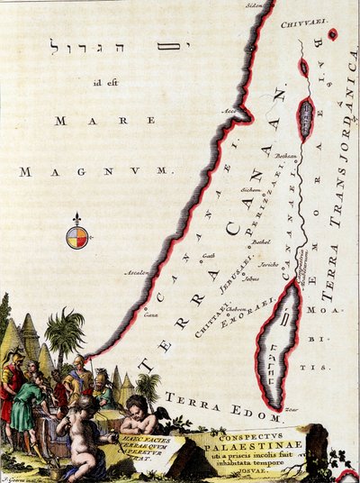 Mapa de Canaán - en 