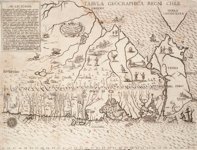 Mapa de Chile elaborado por los jesuitas de Unknown artist
