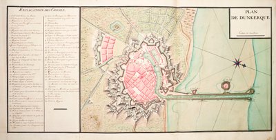Mapa de Dunkerque de Unknown artist