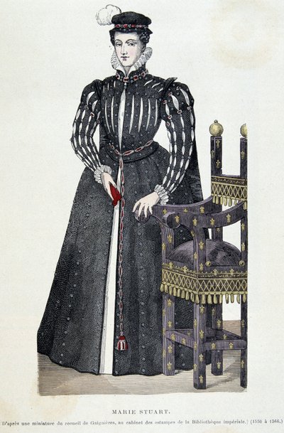 María Estuardo - grabado de Unknown artist