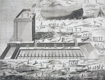 Marina, sitio de construcción en “La Enciclopedia de Diderot y Alembert” de Unknown artist