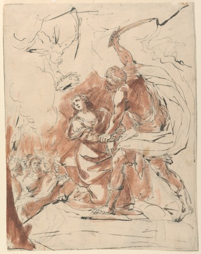 Martirio de una santa de Unknown artist