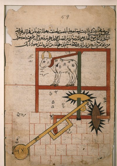 Dispositivo mecánico de riego de Unknown artist