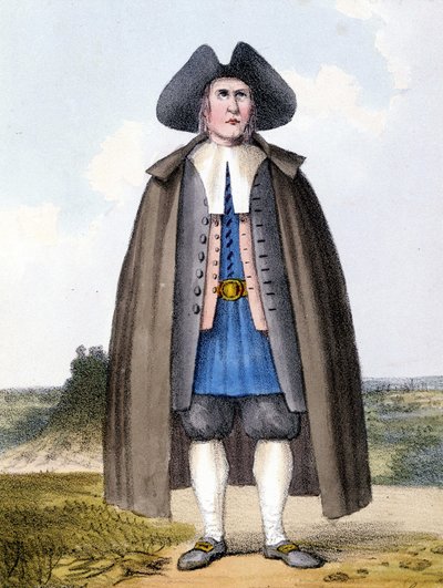 Miembro de la secta de los Cuáqueros Reformados en Inglaterra a finales del siglo XVIII de Unknown artist
