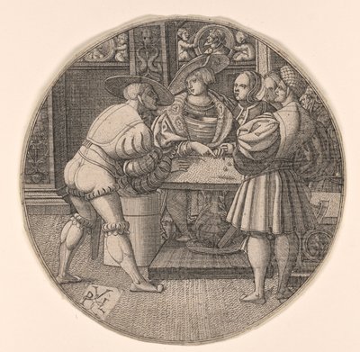 Hombres jugando a los dados de Unknown artist
