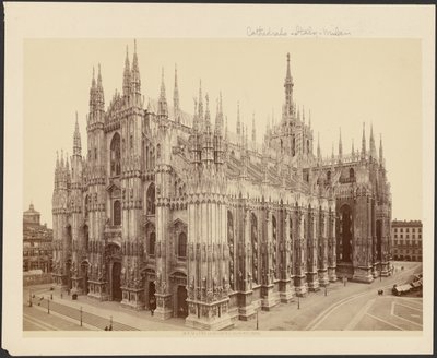 Milán, La Catedral desde el Palacio Real de Unknown artist