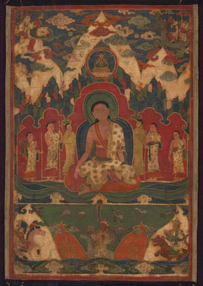 Milarepa en el monte Kailash de Unknown artist