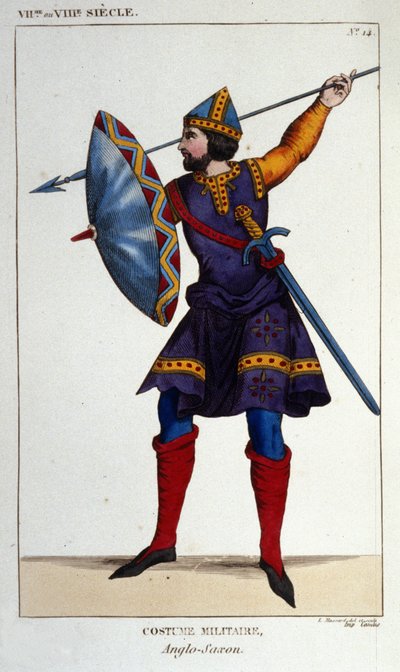 Traje militar de un guerrero anglosajón de Unknown artist
