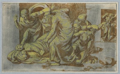 Milagro realizado por el cadáver de Santa Cecilia de Unknown artist