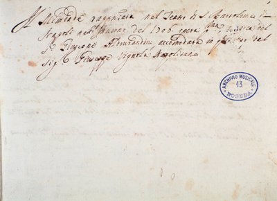 Detalles de la puesta en escena para la representación de la ópera "Mitridate" de Giuseppe Aldrovandini de Unknown artist