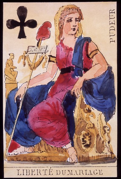 Modestia: “Libertad de Matrimonio” - Carta de Juego Revolucionaria de Unknown artist